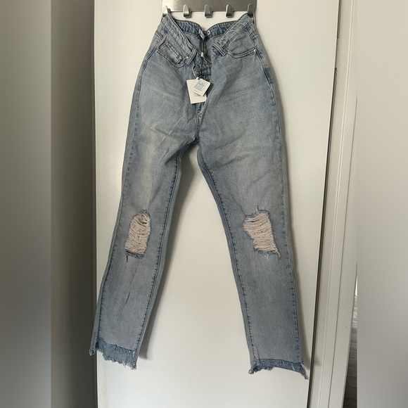 ByEgreis Sawyer Asymmetrical Zipper Jeans, size medium - Picture 5 of 5